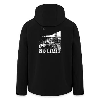 QUAD NOLIMIT - Men’s Recycled Softshell Jacket by Stanley/Stella - black - Back - AI Model Male 185 light (185cm)