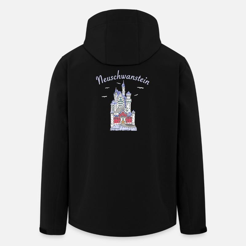 Neuschwanstein Castle, Bavaria in Germany - Men’s Recycled Softshell Jacket by Stanley/Stella - black