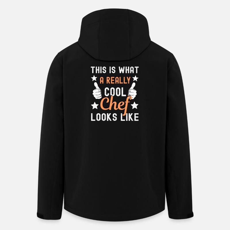 Chef Cuisinier Chef - Veste softshell homme en polyester recyclé Stanley/Stella - noir