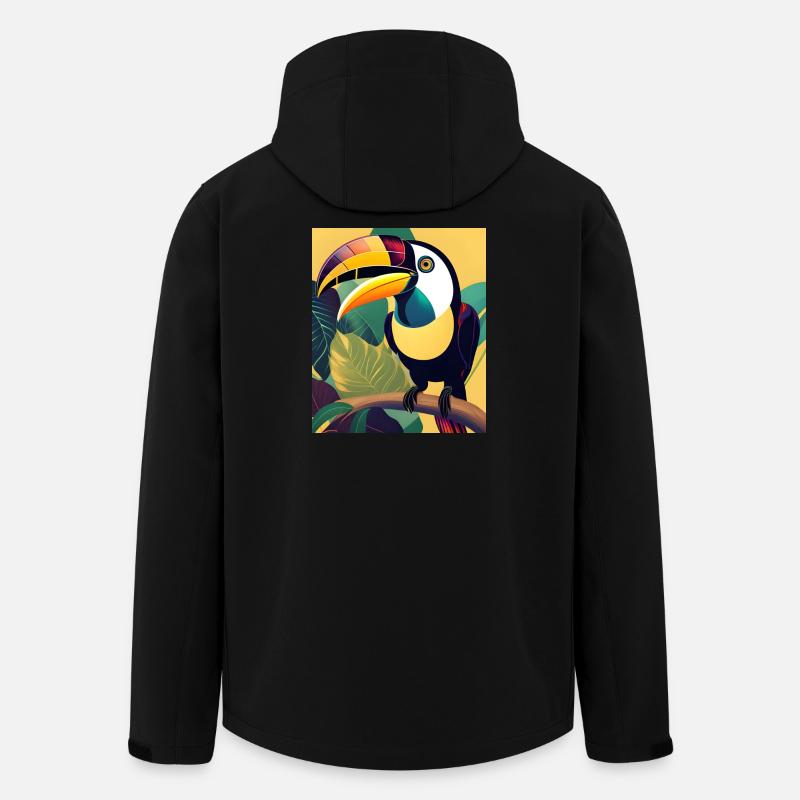 Tukan - Recycelte Männer Softshell-Jacke von Stanley/Stella - Schwarz