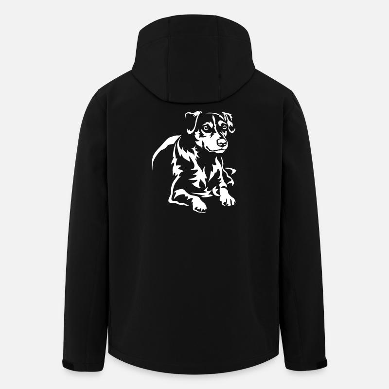 Dansk Svensk Gaardhond "Black Edition" - Men’s Recycled Softshell Jacket by Stanley/Stella - black