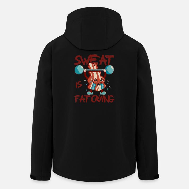 Sweat Is Fat Crying - Recycelte Männer Softshell-Jacke von Stanley/Stella - Schwarz
