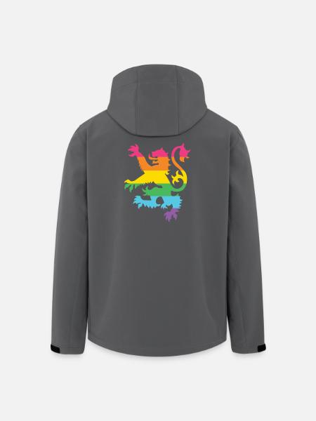 Pride Month LGBTQ - LGBT Scottish Lion - Men’s Recycled Softshell Jacket by Stanley/Stella - black