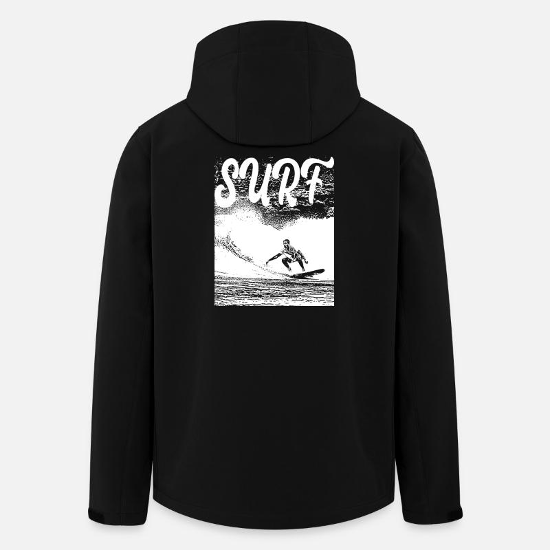 SURF - Veste softshell homme en polyester recyclé Stanley/Stella - noir