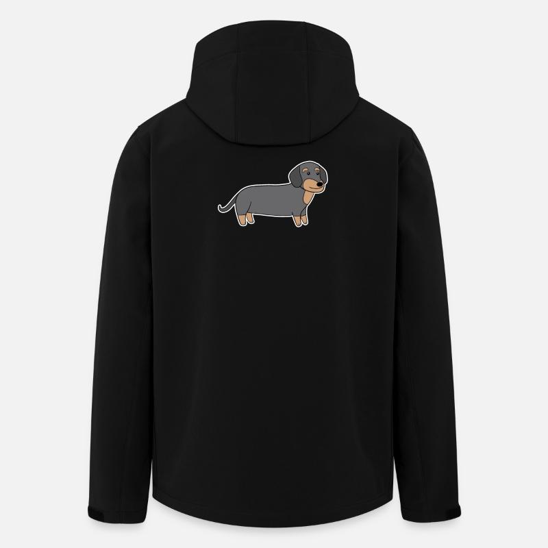 Dackel Dachshund Teckel - Veste softshell homme en polyester recyclé Stanley/Stella - noir