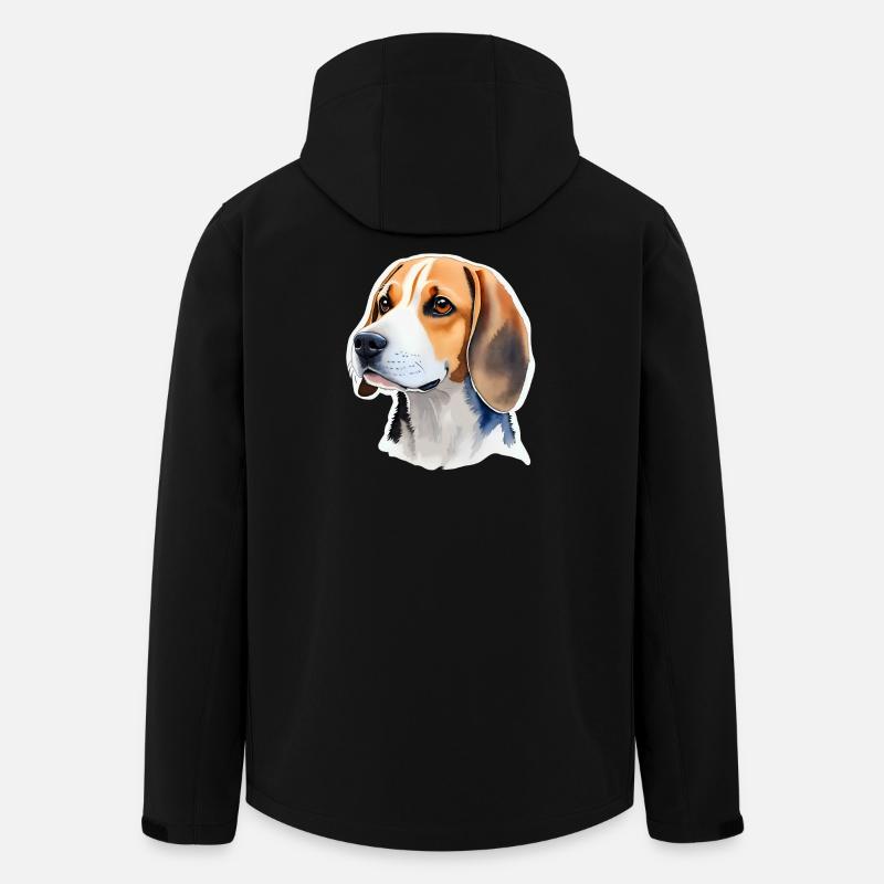 Beagle - Recycelte Männer Softshell-Jacke Discoverer von Stanley/Stella - Schwarz