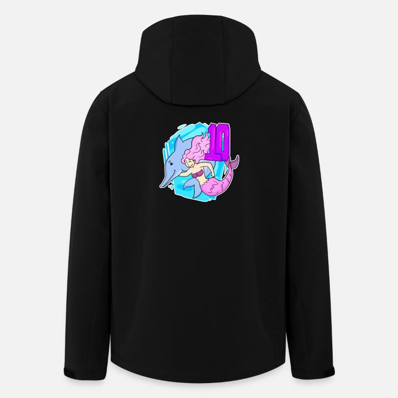 Fille - 10e anniversaire Sirène - Fille - Veste softshell homme en polyester recyclé Stanley/Stella - noir