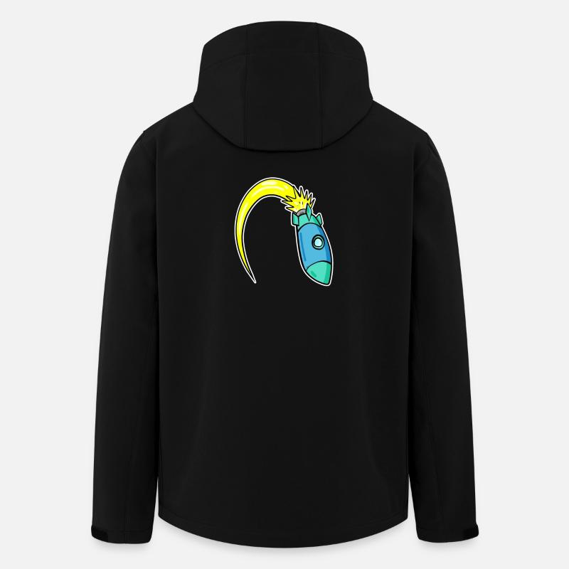 Rakete - Recycelte Männer Softshell-Jacke von Stanley/Stella - Schwarz