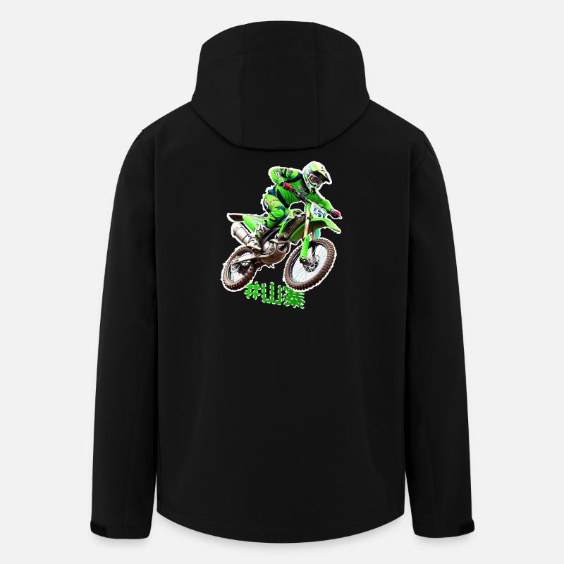 Motocross Stuntman - Recycelte Männer Softshell-Jacke von Stanley/Stella - Schwarz