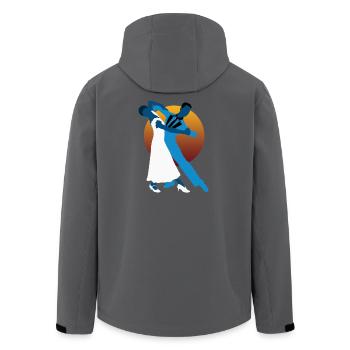 Waltz dancers - Men’s Recycled Softshell Jacket by Stanley/Stella - anthracite - Back - AI Model Male 185 light (185cm)