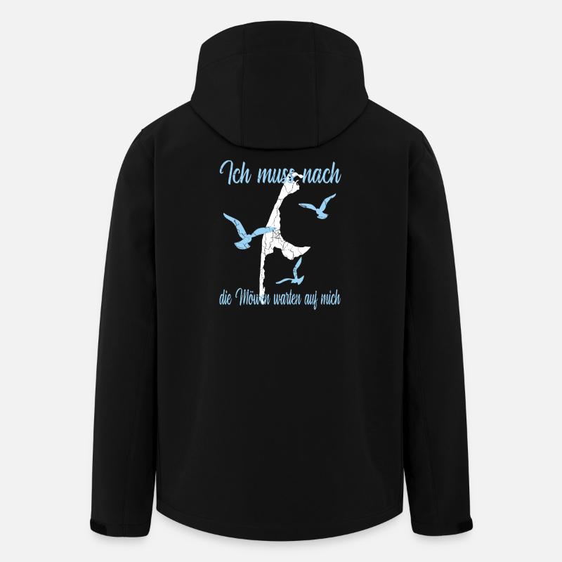 Sylt Urlaub - Recycelte Männer Softshell-Jacke von Stanley/Stella - Schwarz