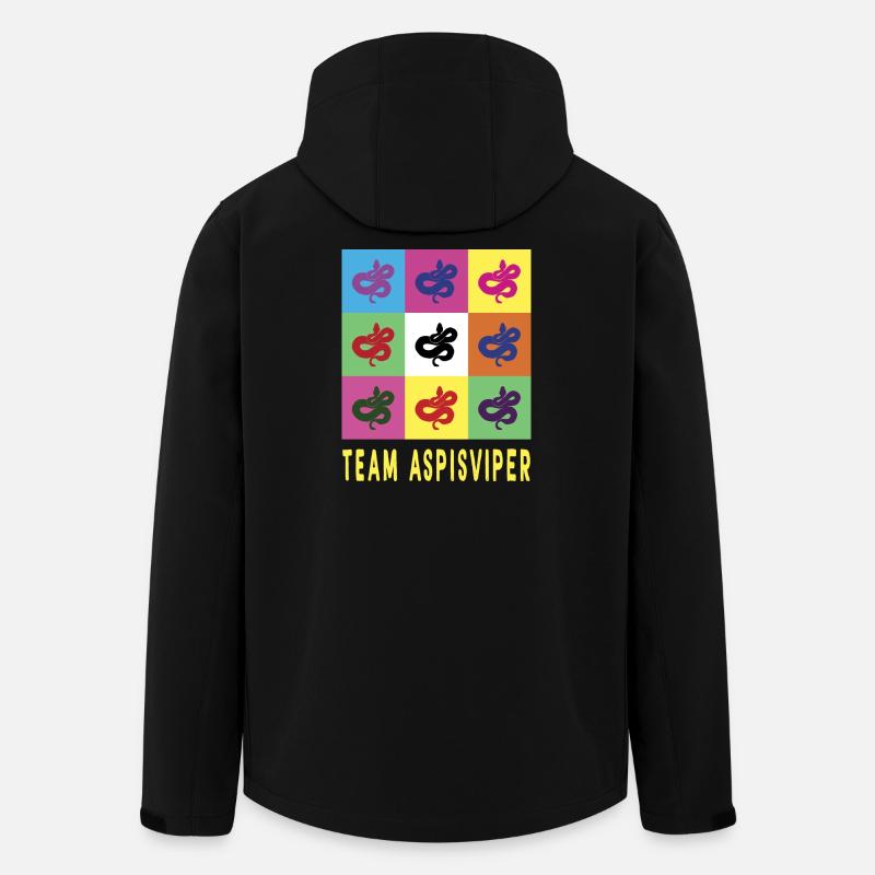 Team Aspisviper - Recycelte Männer Softshell-Jacke von Stanley/Stella - Schwarz