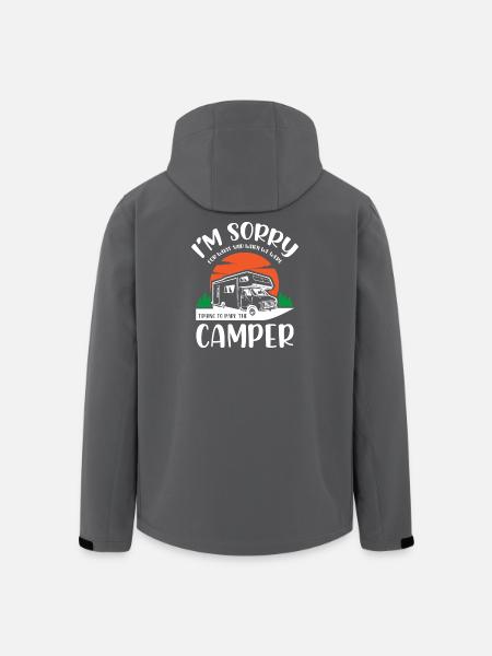 Life Camper Camping - Veste softshell homme en polyester recyclé Stanley/Stella - noir