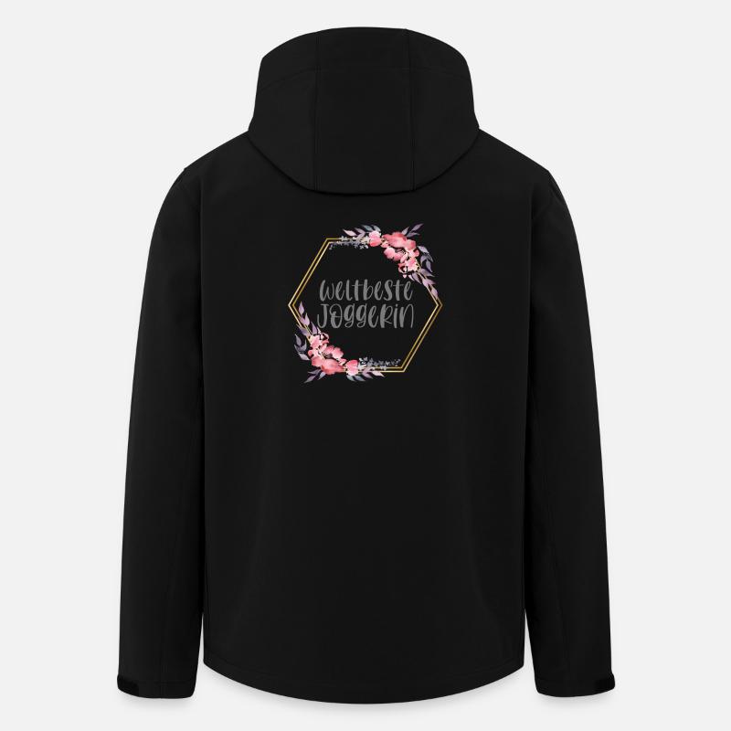 Weltbeste Joggerin Läuferin Hobby Geschenk - Recycelte Männer Softshell-Jacke von Stanley/Stella - Schwarz
