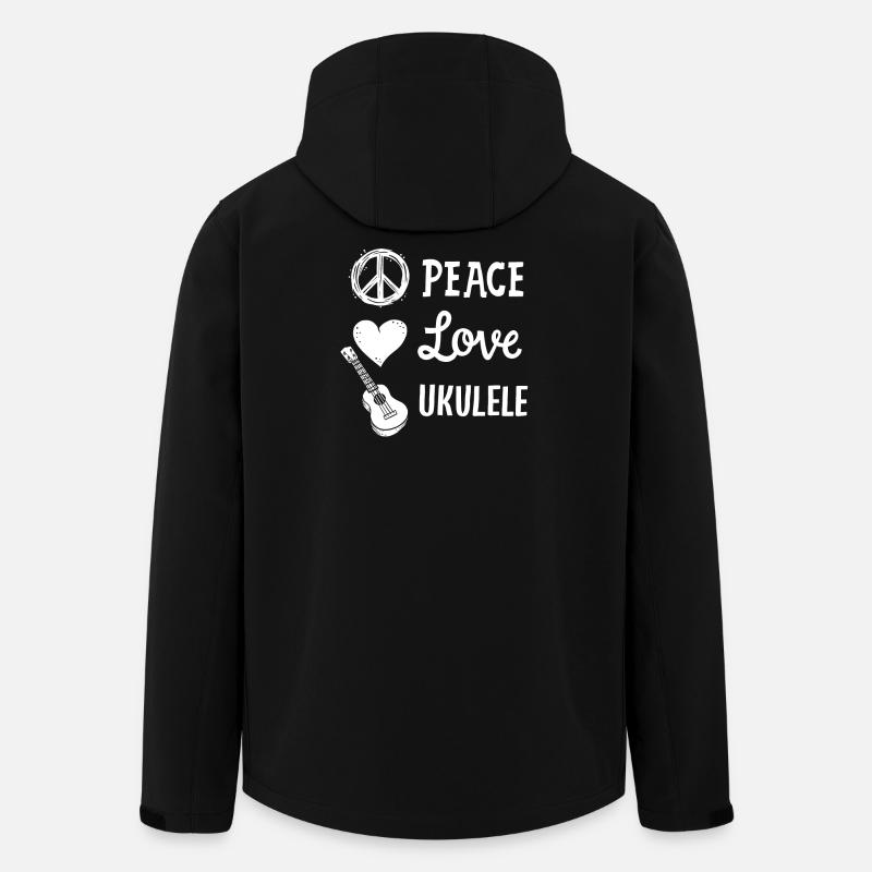 Ukulele Ukulele-Spieler - Recycelte Männer Softshell-Jacke von Stanley/Stella - Schwarz
