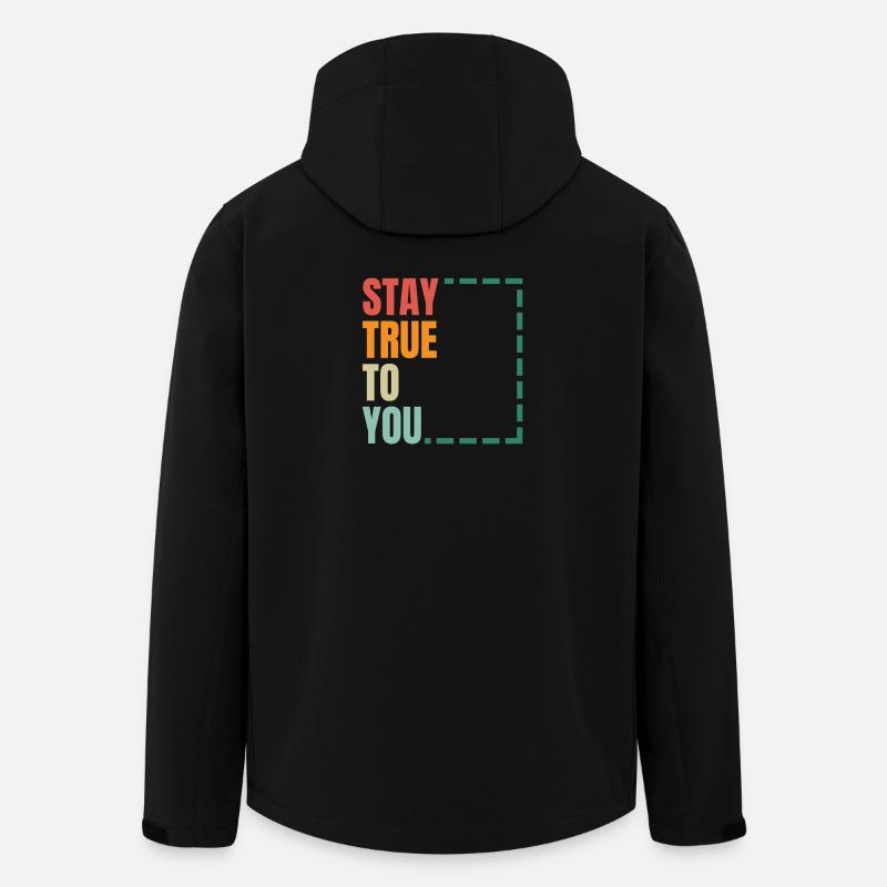Stay True To You - Recycelte Männer Softshell-Jacke von Stanley/Stella - Schwarz