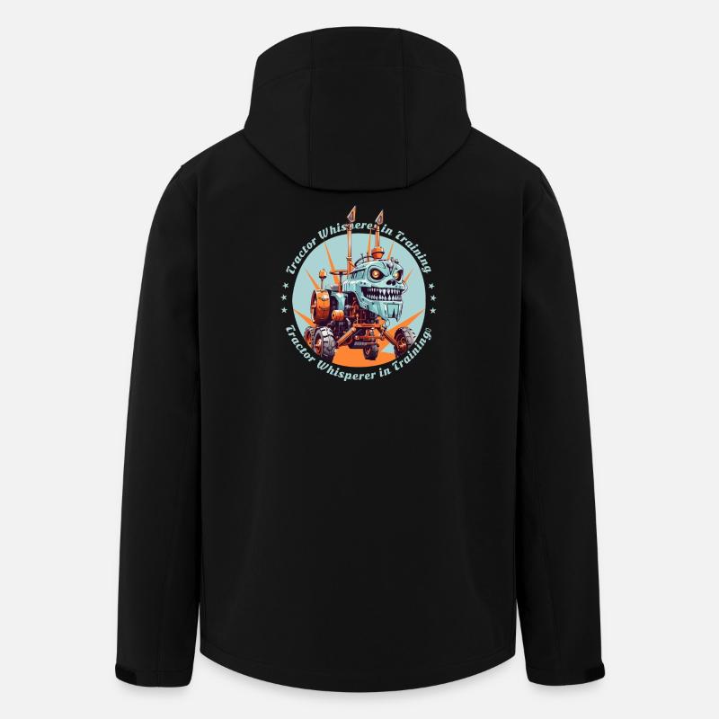 Traktorflüsterer in der Ausbildung - Recycelte Männer Softshell-Jacke von Stanley/Stella - Schwarz
