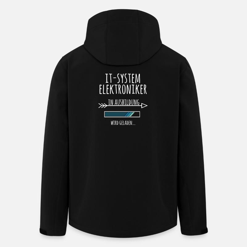 IT-Systemelektroniker Ausbildung Beruf Geschenk - Recycelte Männer Softshell-Jacke von Stanley/Stella - Schwarz