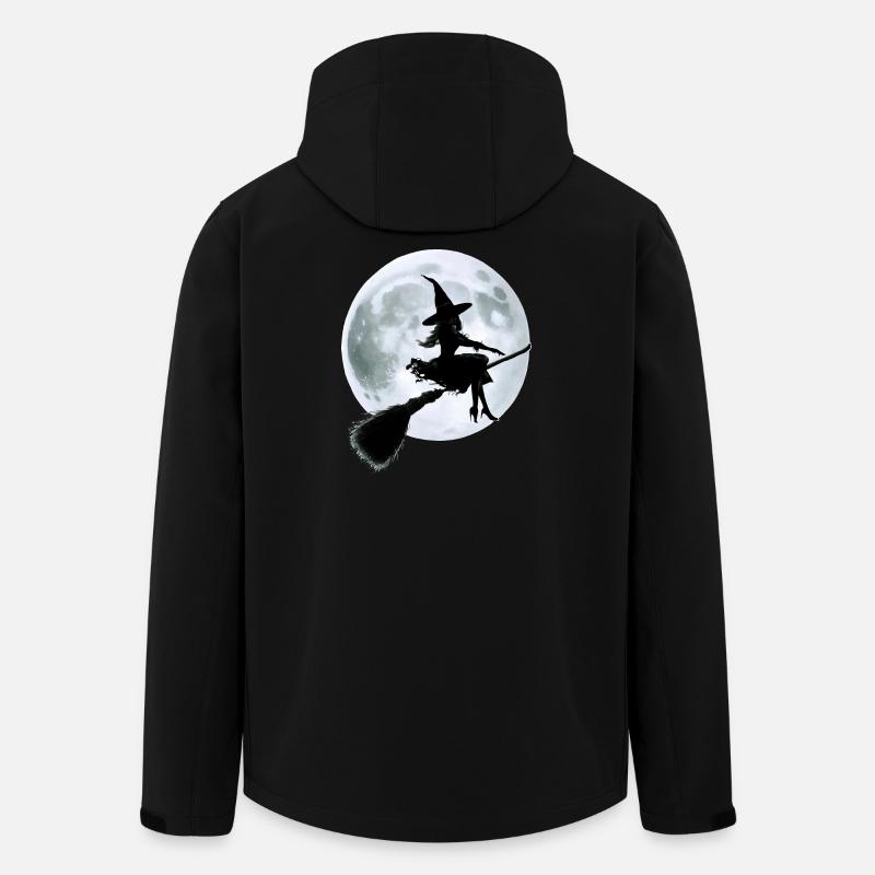 Sorcière sur balai - Veste softshell homme en polyester recyclé Stanley/Stella - noir
