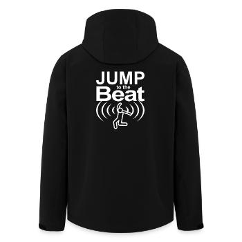 Jump to the Beat - Men’s Recycled Softshell Jacket by Stanley/Stella - black - Back - AI Model Male 185 light (185cm)