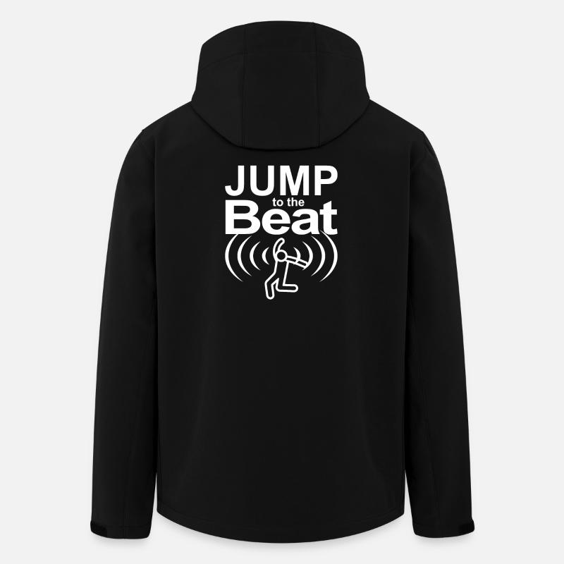Jump to the Beat - Men’s Recycled Softshell Jacket by Stanley/Stella - black