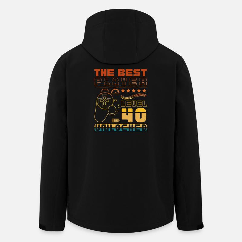 The Best Player - Level 40 unlocked - Recycelte Männer Softshell-Jacke von Stanley/Stella - Schwarz
