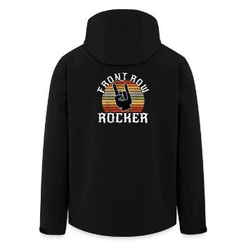 Coucher de soleil berçant avec des signes de la main - Veste softshell homme en polyester recyclé Stanley/Stella - noir - Dos - AI Model Male 185 light (185cm)
