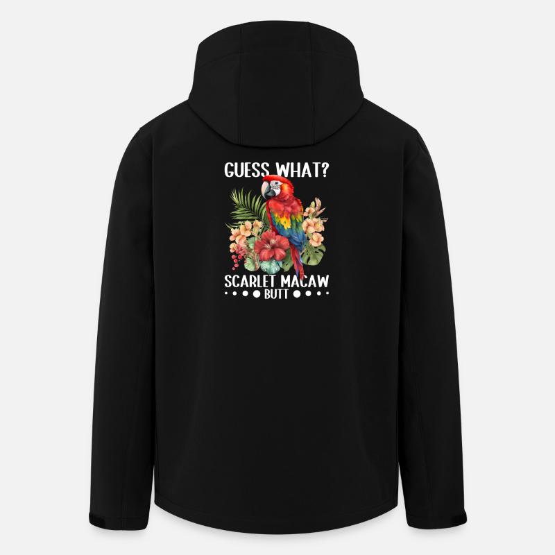 Devinez quoi ? Mouton d'ara écarlate - Veste softshell homme en polyester recyclé Stanley/Stella - noir