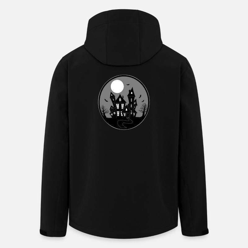 Spukhaus - Recycelte Männer Softshell-Jacke von Stanley/Stella - Schwarz