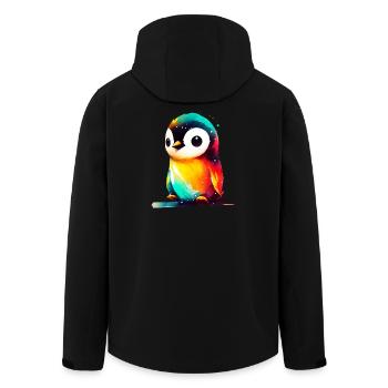 Pingouin - Veste softshell homme en polyester recyclé Stanley/Stella - noir - Dos - AI Model Male 185 light (185cm)