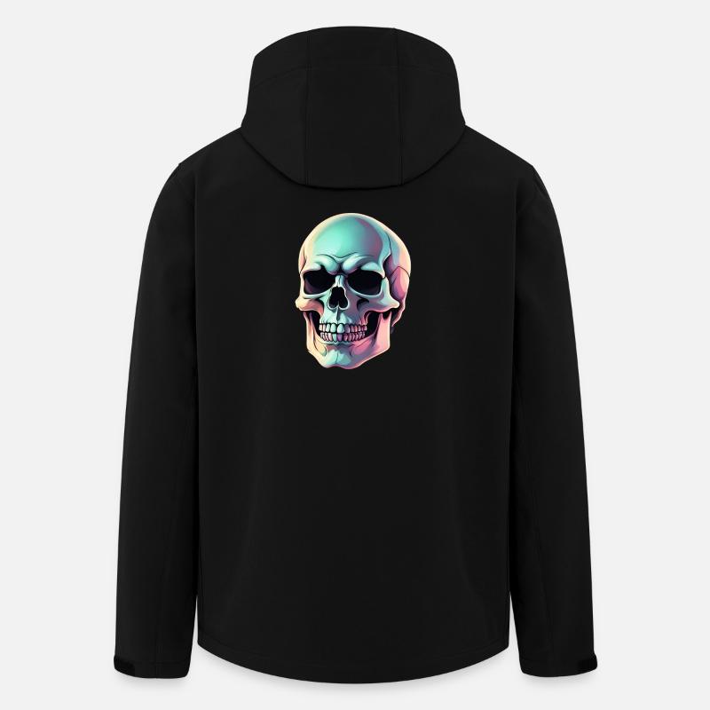 Crâne de Printflow - Veste softshell homme en polyester recyclé Stanley/Stella - noir