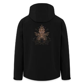 Feuille D’érable, Feuille, Feuillage, Automne - Veste softshell homme en polyester recyclé Stanley/Stella - noir - Dos - AI Model Male 185 light (185cm)