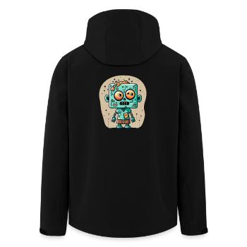 zombie mignon avec une tête carrée - Veste softshell homme en polyester recyclé Stanley/Stella - noir - Dos - AI Model Male 185 light (185cm)