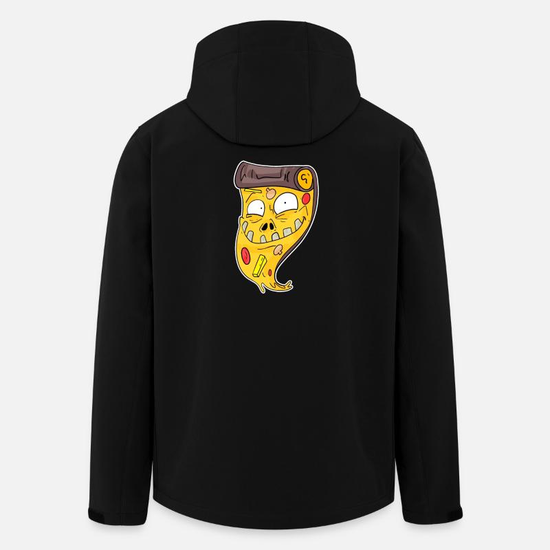 Pizza Zombie - Men’s Recycled Softshell Jacket by Stanley/Stella - black