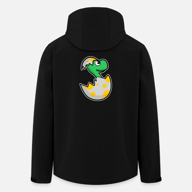 Dinosaur Egg Dino Baby Motif - Men’s Recycled Softshell Jacket by Stanley/Stella - black