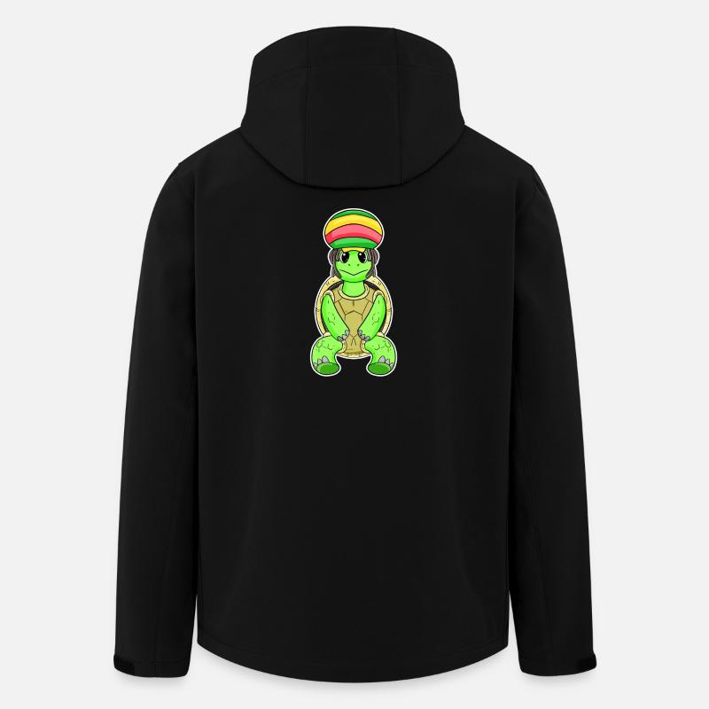 Tortue Rasta - Veste softshell homme en polyester recyclé Stanley/Stella - noir