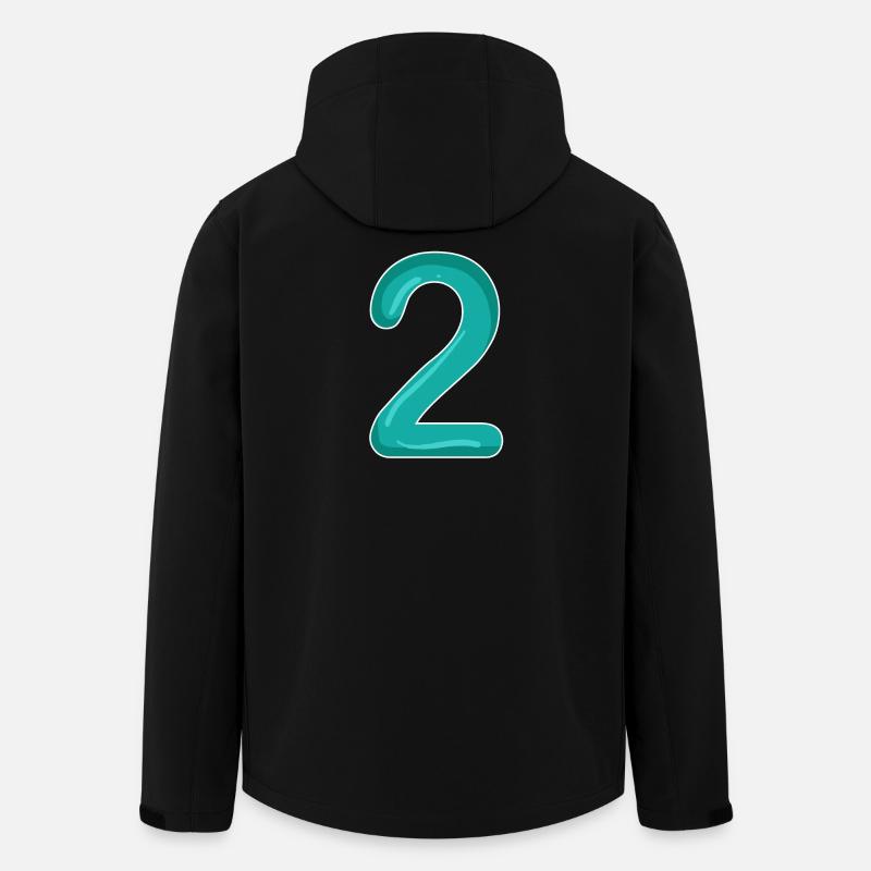 2 - Number - Number Two - Men’s Recycled Softshell Jacket by Stanley/Stella - black
