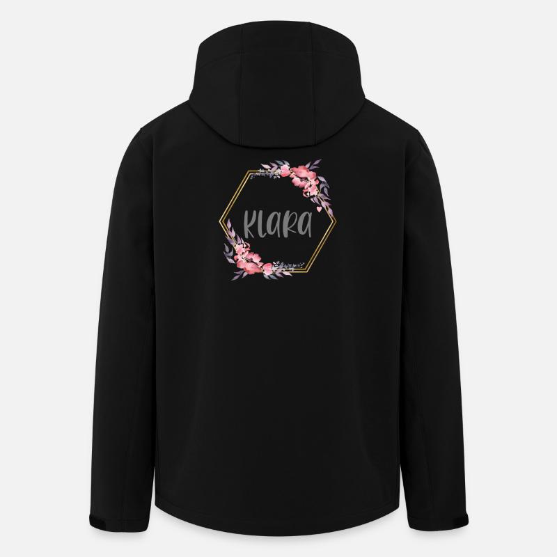 Klara Mädchen Name Baby Geschenk - Recycelte Männer Softshell-Jacke von Stanley/Stella - Schwarz