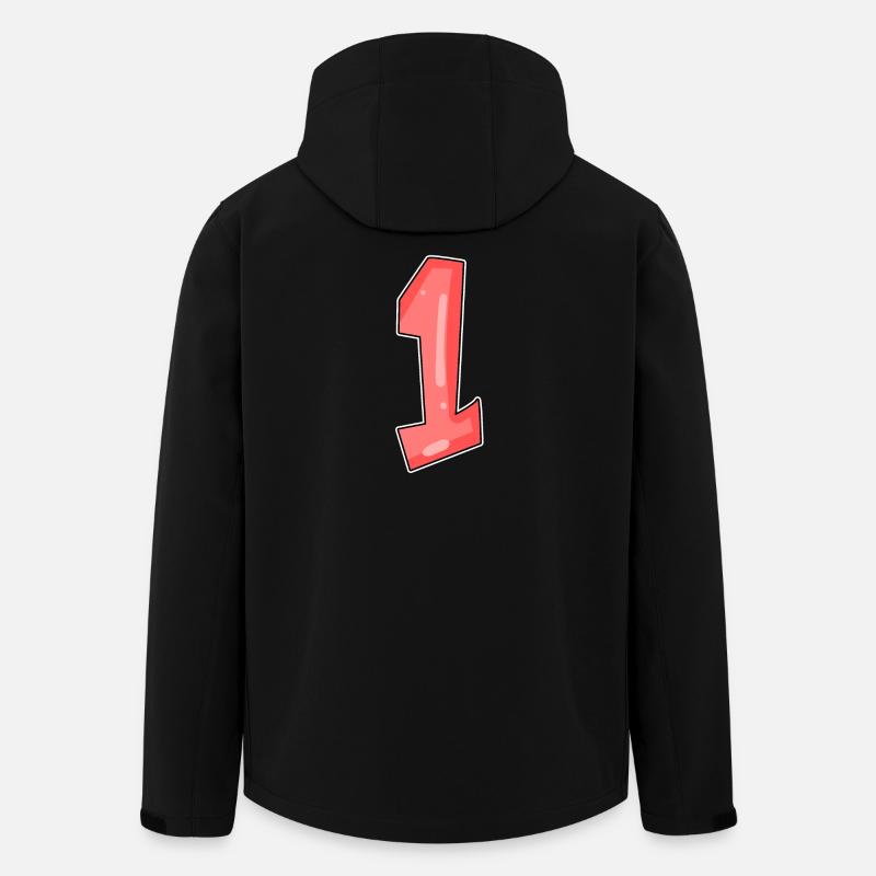 1 red - Men’s Recycled Softshell Jacket by Stanley/Stella - black