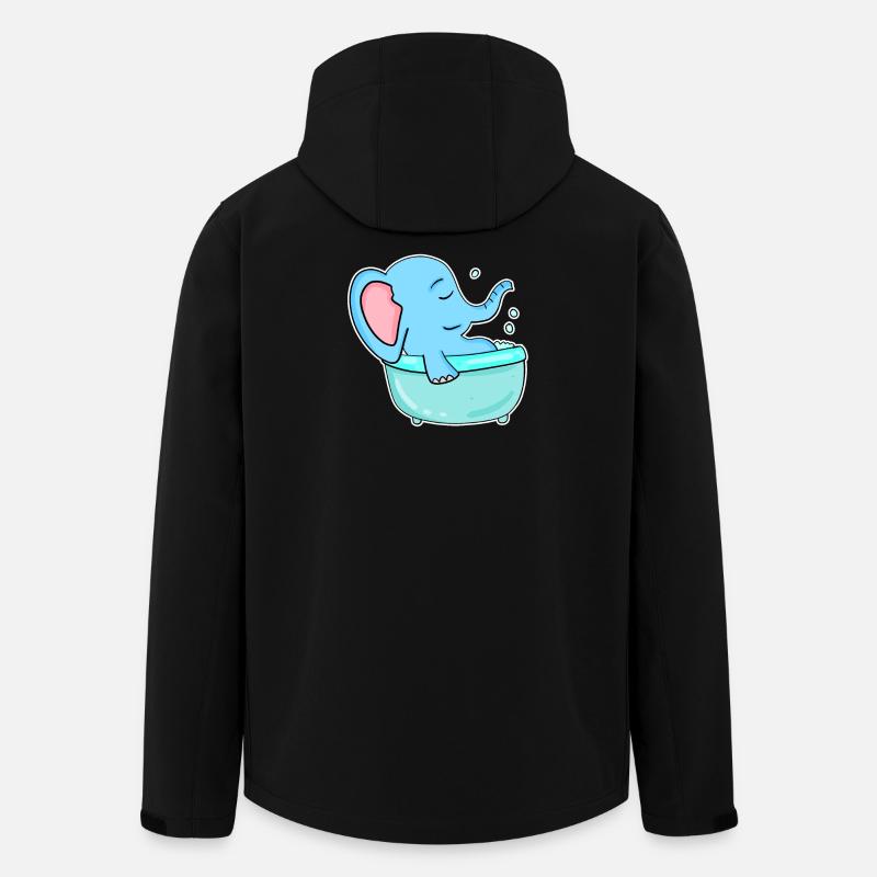 Bathtub Elephant - Men’s Recycled Softshell Jacket by Stanley/Stella - black