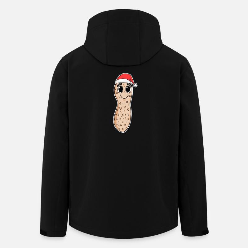 Erdnuss Weihnachten - Recycelte Männer Softshell-Jacke von Stanley/Stella - Schwarz