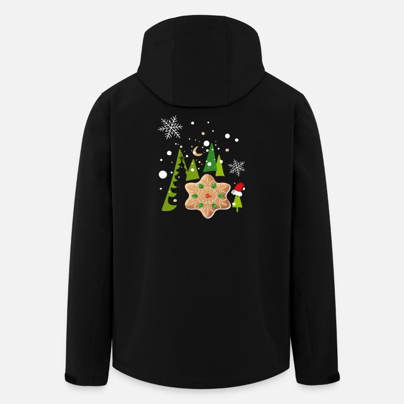 Advent, Pfefferkuchen, Kekse - Recycelte Männer Softshell-Jacke von Stanley/Stella - Schwarz