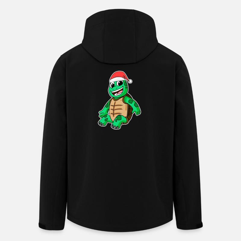 Turtle Christmas - Men’s Recycled Softshell Jacket by Stanley/Stella - black