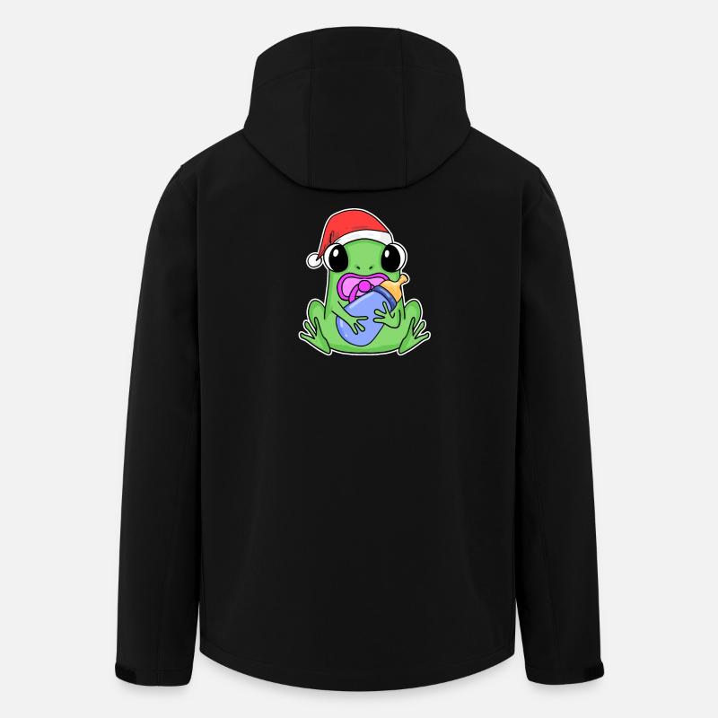 Grenouille bébé Noël - Veste softshell homme en polyester recyclé Stanley/Stella - noir