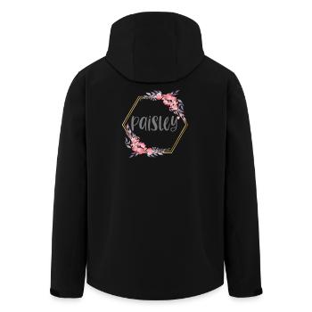 Paisley fille nom cadeau de bébé - Veste softshell homme en polyester recyclé Stanley/Stella - noir - Dos - AI Model Male 185 light (185cm)