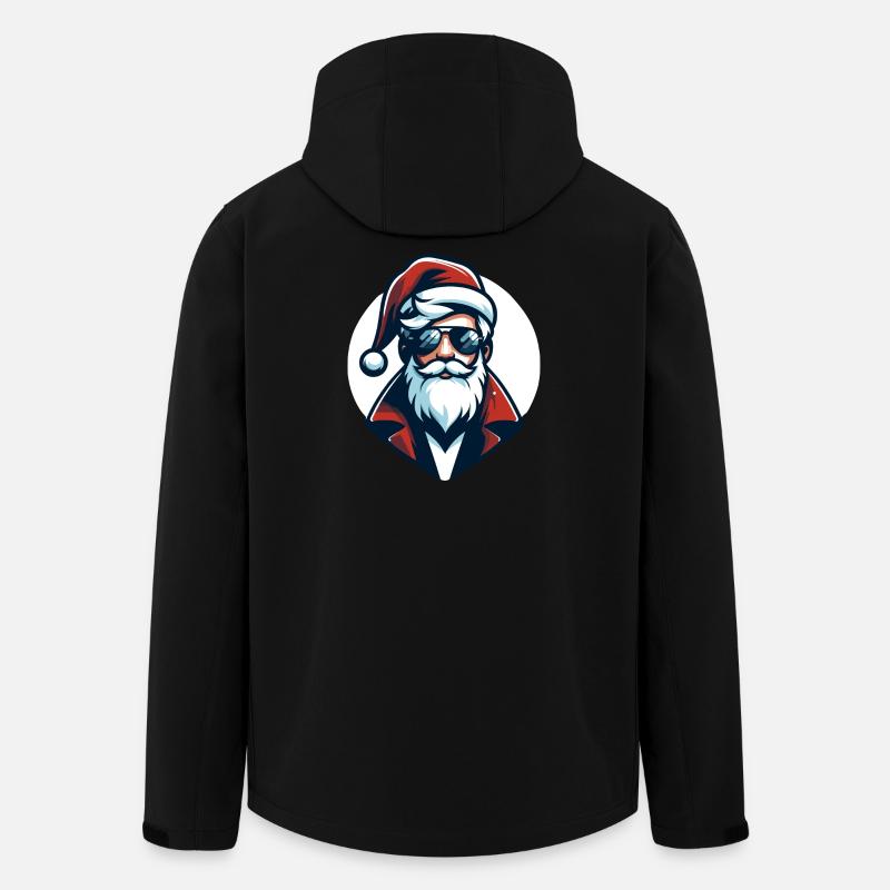 Hipster Santa Claus - Christmas Chic - Men’s Recycled Softshell Jacket by Stanley/Stella - black