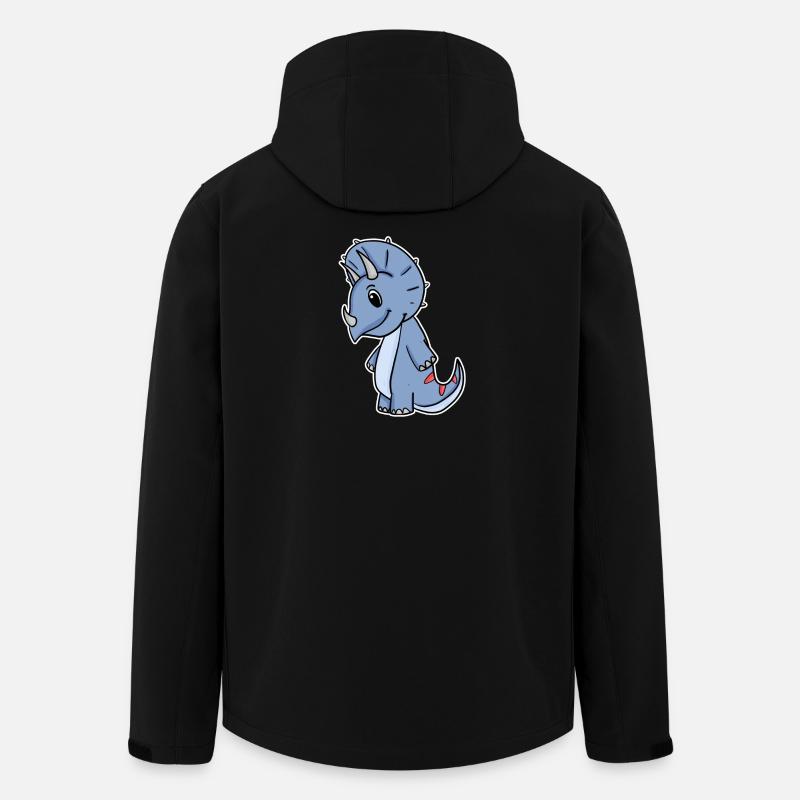 dinosaure dinosaure - Veste softshell homme en polyester recyclé Stanley/Stella - noir