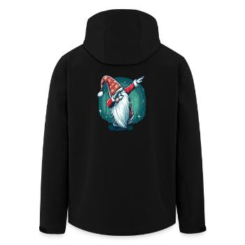 Dabbing Christmas Wichtel - Recycelte Männer Softshell-Jacke von Stanley/Stella - Schwarz - Hinten - AI Model Male 185 light (185cm)