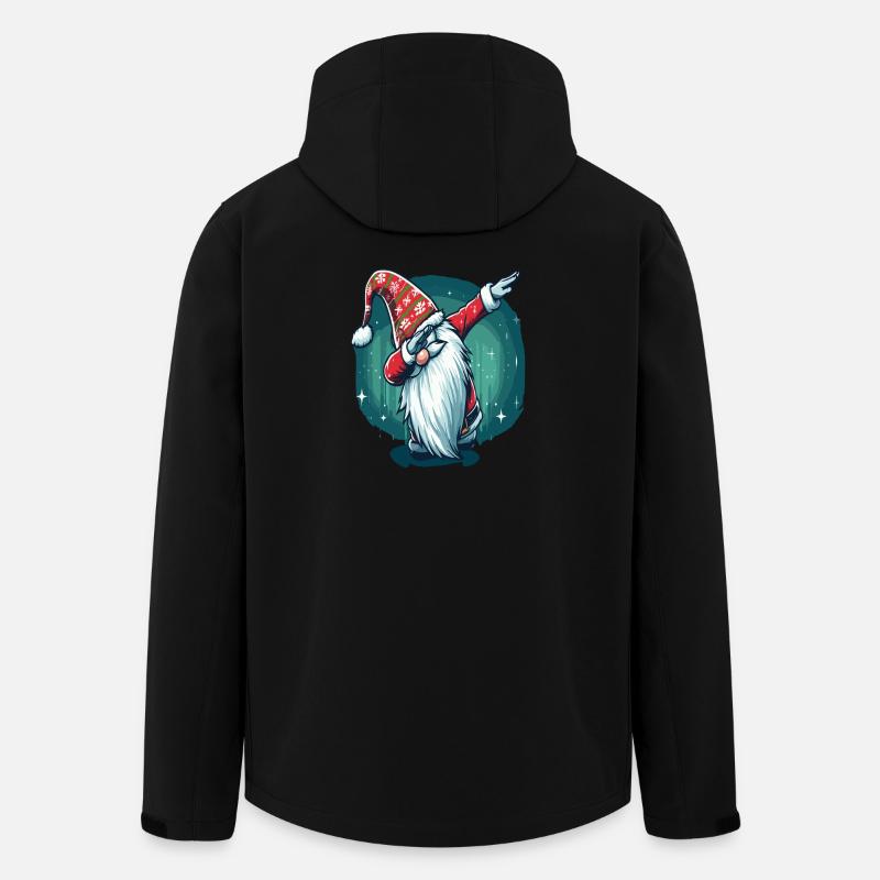 Dabbing Christmas Wichtel - Recycelte Männer Softshell-Jacke von Stanley/Stella - Schwarz