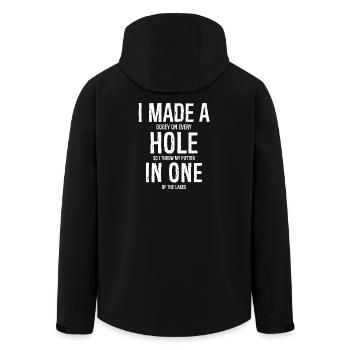 J’ai fait un trou dans une chemise de golf - Veste softshell homme en polyester recyclé Stanley/Stella - noir - Dos - AI Model Male 185 light (185cm)